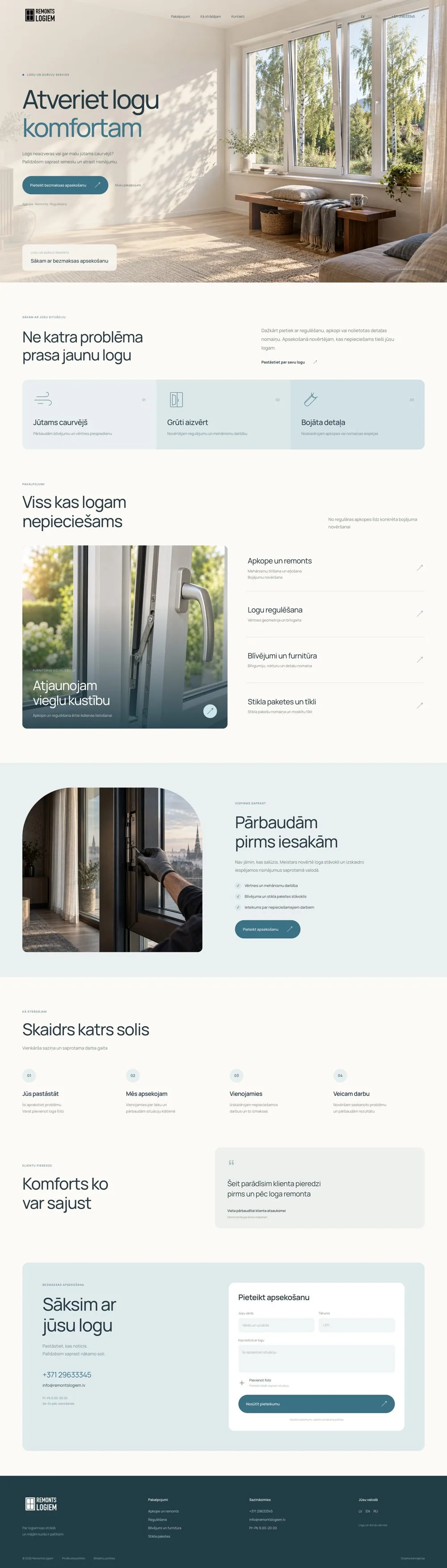 RemontsLogiem — Design concept