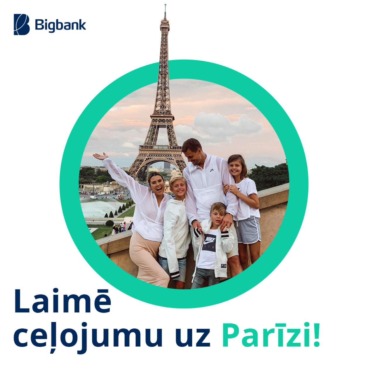 Bigbank campaign creative concept for a social media giveaway