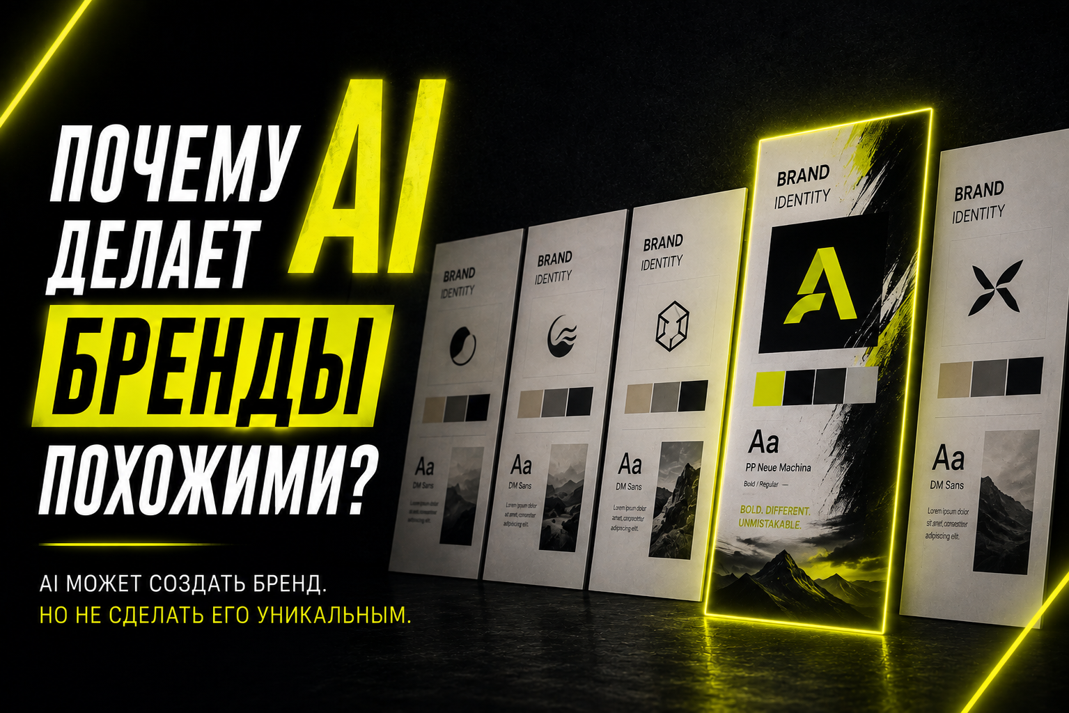 Почему AI делает бренды одинаковыми и как сохранить узнаваемую айдентику?