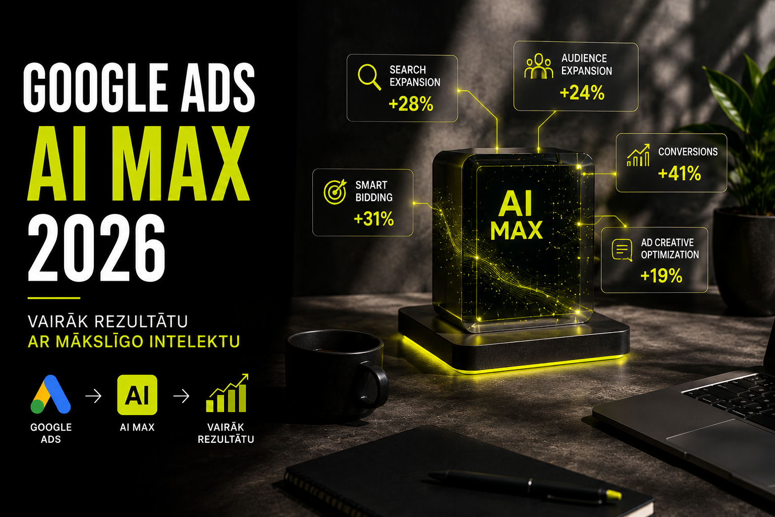 Google Ads AI Max 2026: kas mainās uzņēmumiem un ko pārbaudīt pirms pārejas?