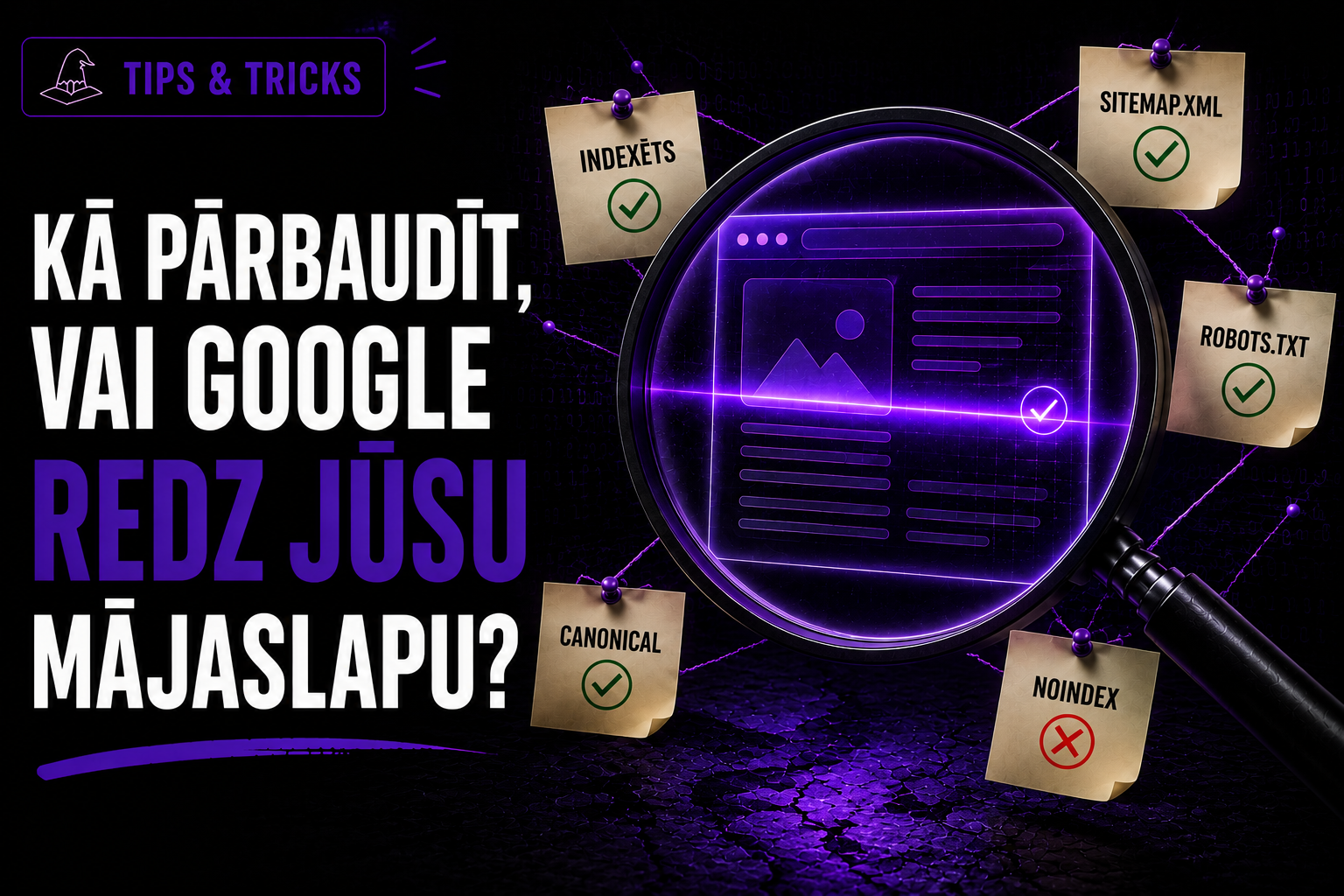 Kā pārbaudīt, vai Google redz jūsu mājaslapu: indeksācija, Sitemap un Search Console