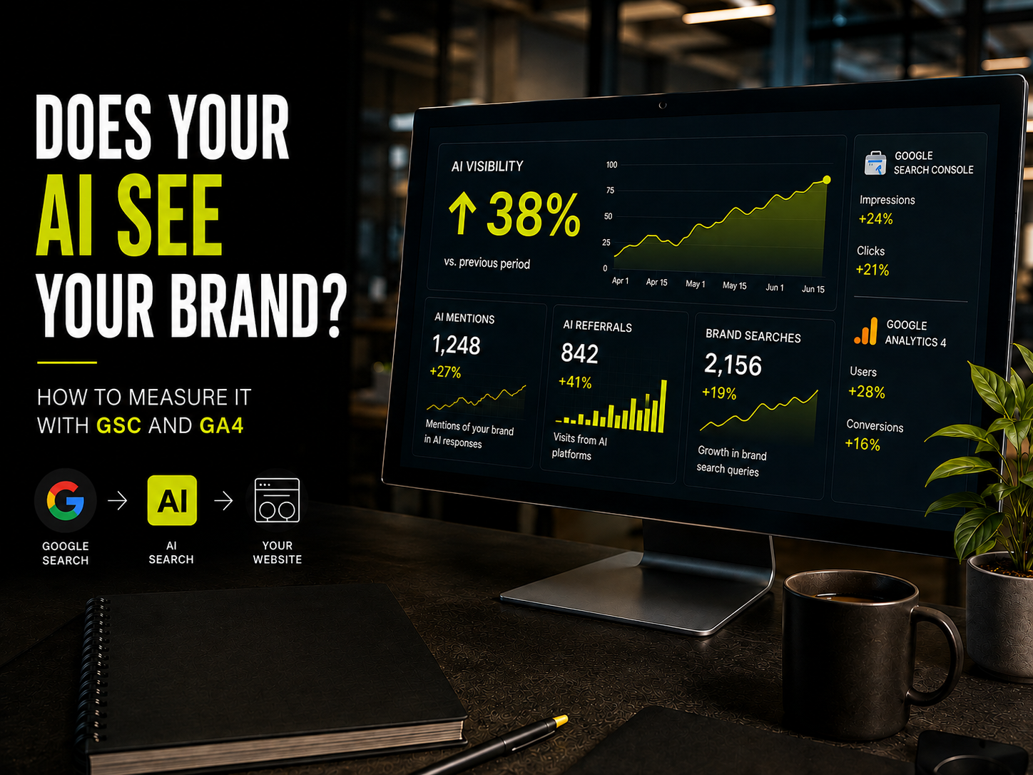 How to Measure Brand Visibility in AI Search: A Google Search Console and GA4 Guide