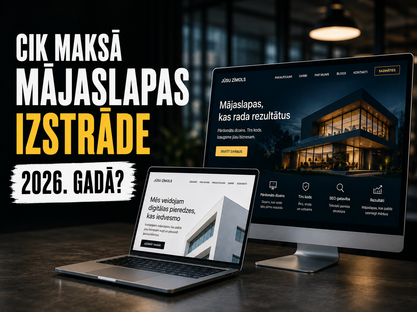 Cik maksā mājaslapas izstrāde Latvijā 2026?