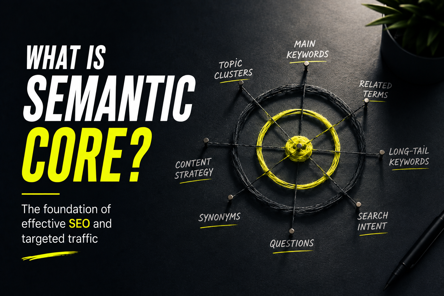 What is a semantic core and why is it the foundation of SEO?