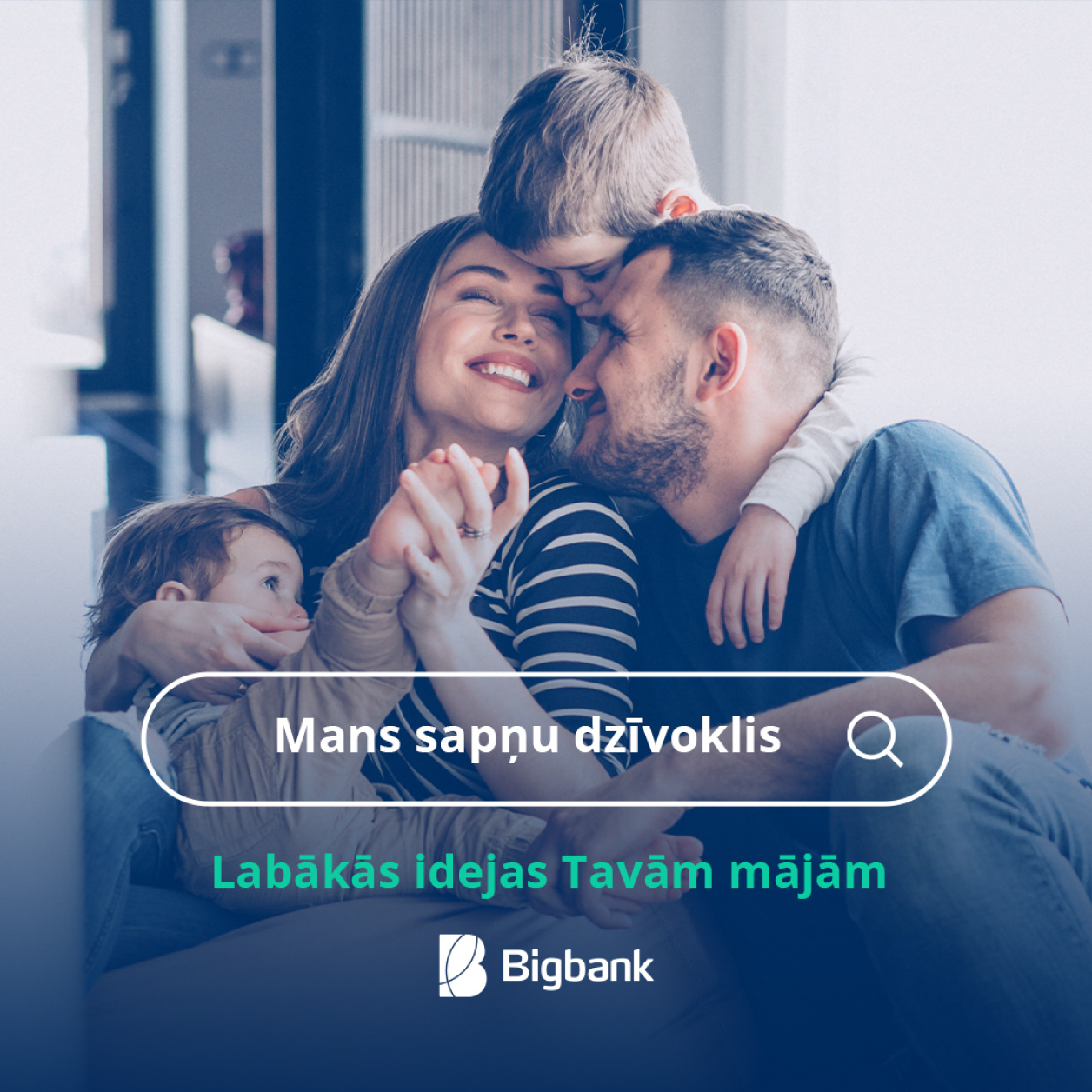 Bigbank mortgage social media advertising concept
