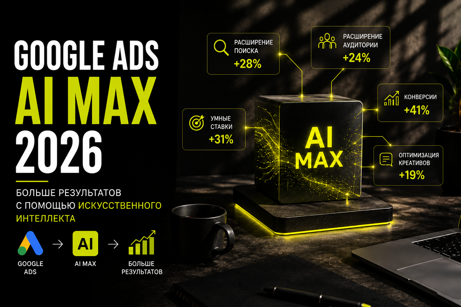 Google Ads AI Max в 2026 году: что изменится для бизнеса и что проверить до перехода?