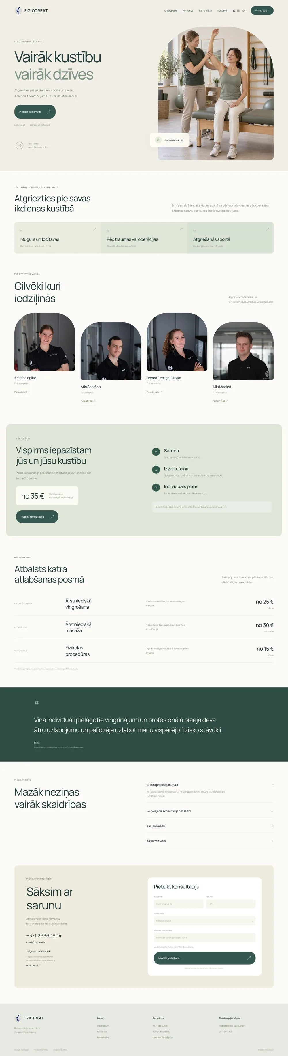 Fiziotreat — Design concept