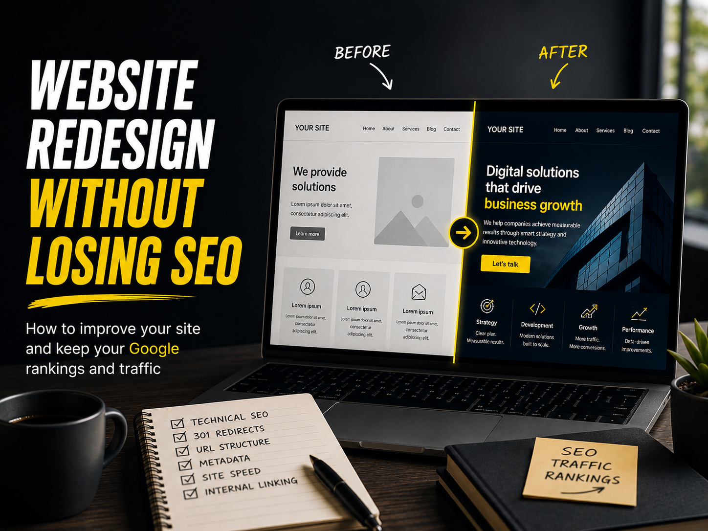 How to Redesign a Website Without Losing SEO, Traffic or Leads