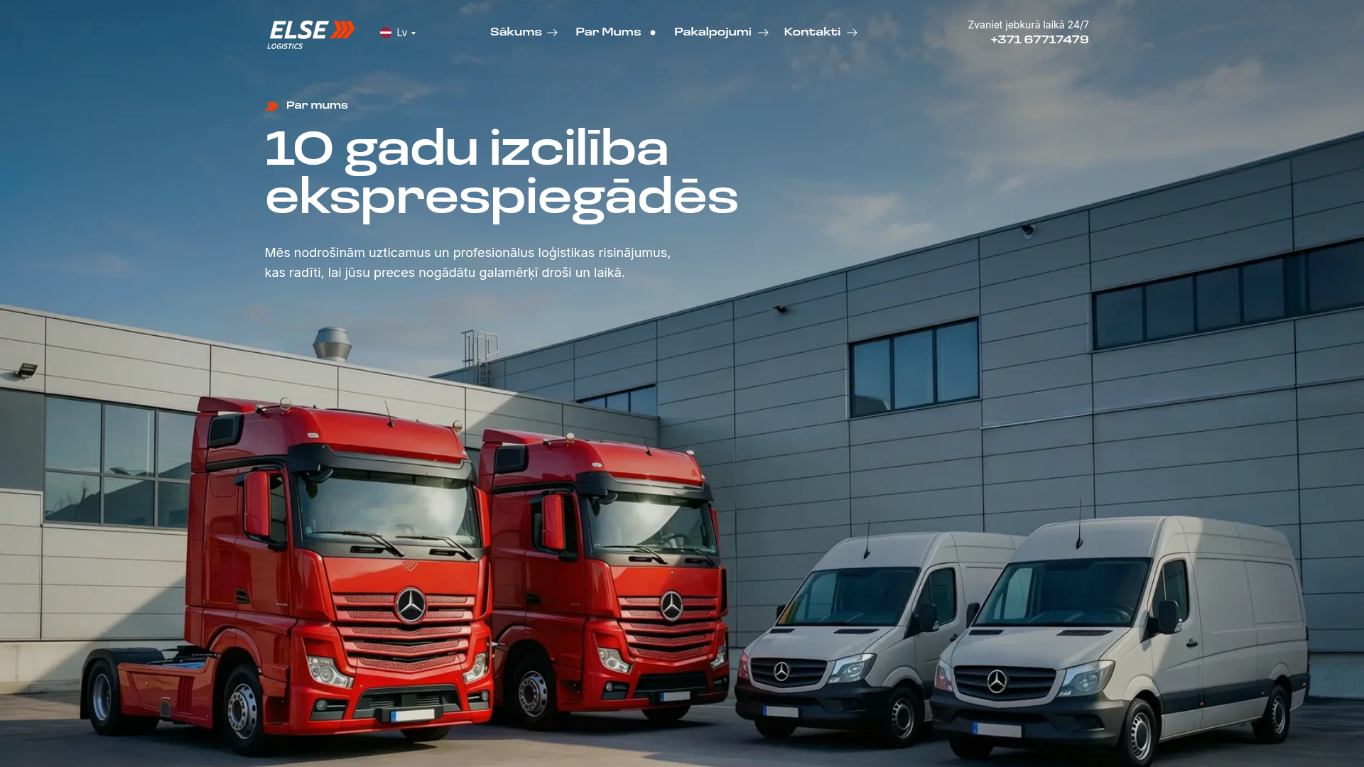 elselogistics.com - par mums