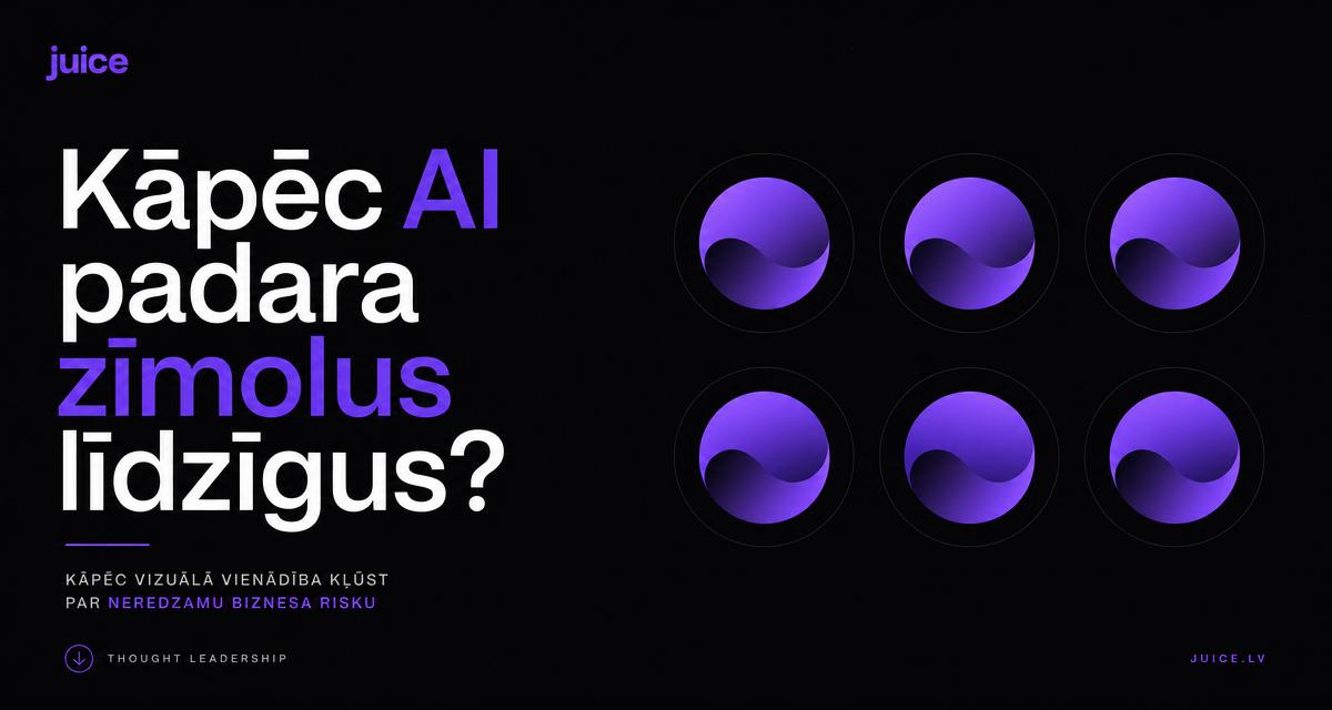 Kāpēc AI padara zīmolus līdzīgus un kā saglabāt atpazīstamu identitāti?